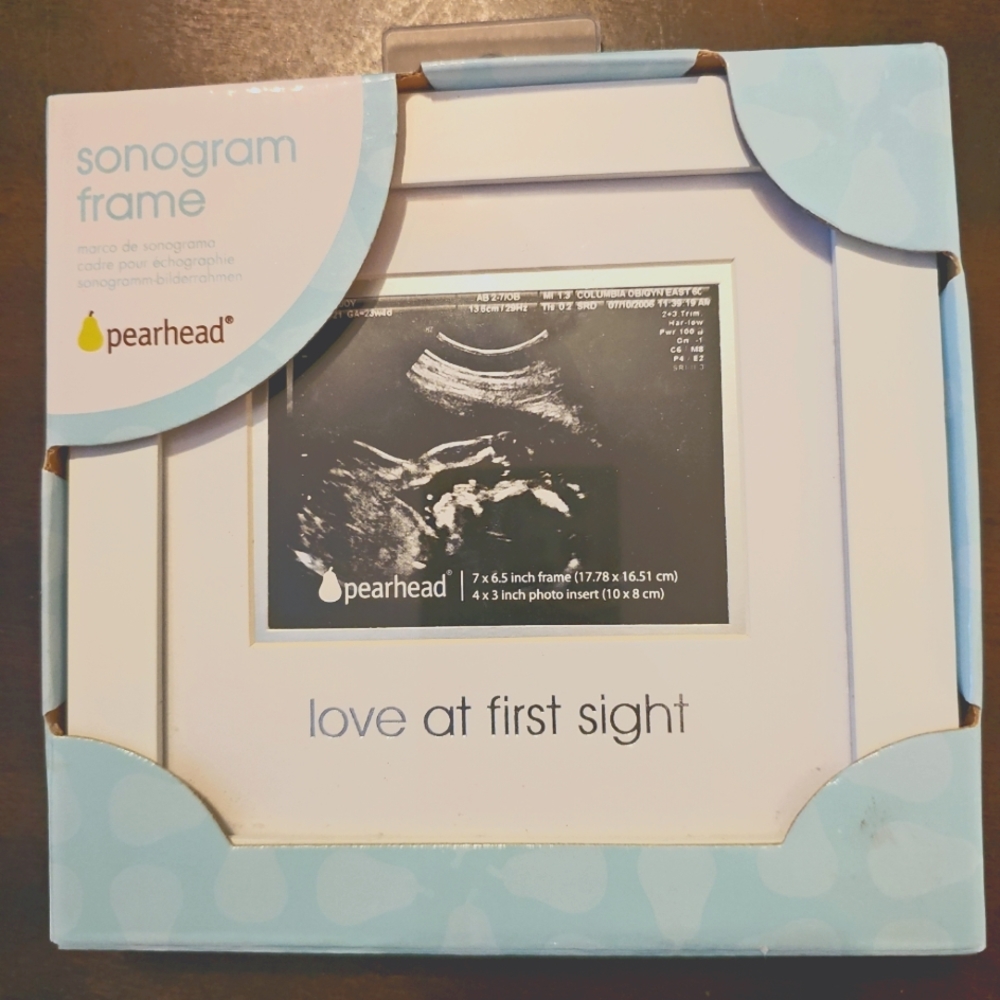 Pearhead Love at First Sight Sonogram Keepsake Frame, Baby Ultrasound Frame!!